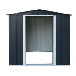 6' X 6' Sapphire Apex Anthracite Metal Shed (2.02m X 1.82m) 17 6' X 6' Sapphire Apex Anthracite Metal Shed (2.02m X 1.82m) -Zen Gardenia Sales sapphire66anth 2021 sapphire apex metal shed 6x6 anthracite new look cutout1 min