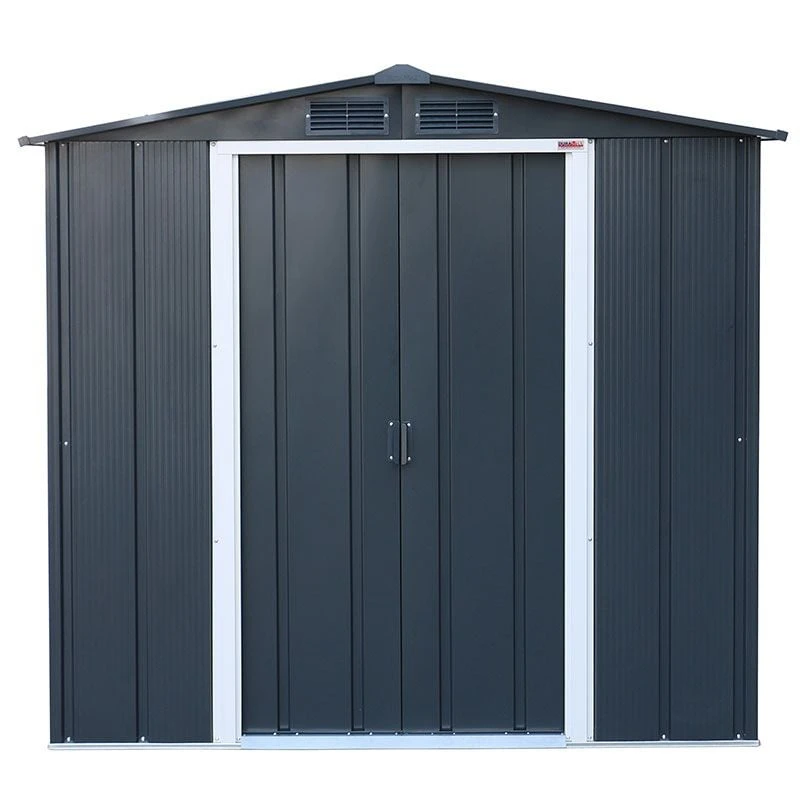 6' X 6' Sapphire Apex Anthracite Metal Shed (2.02m X 1.82m) 8 6' X 6' Sapphire Apex Anthracite Metal Shed (2.02m X 1.82m) - Image 6