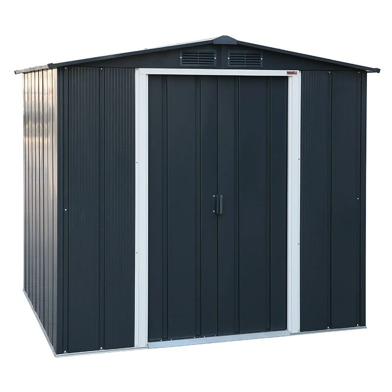6' X 6' Sapphire Apex Anthracite Metal Shed (2.02m X 1.82m) 3 6' X 6' Sapphire Apex Anthracite Metal Shed (2.02m X 1.82m)