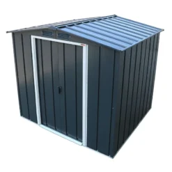 6' X 6' Sapphire Apex Anthracite Metal Shed (2.02m X 1.82m) 15 6' X 6' Sapphire Apex Anthracite Metal Shed (2.02m X 1.82m) -Zen Gardenia Sales sapphire66anth 2021 sapphire apex metal shed 6x6 anthracite new look cutout5 min