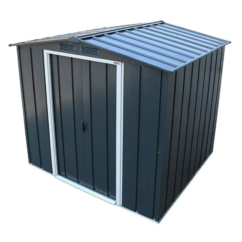 6' X 6' Sapphire Apex Anthracite Metal Shed (2.02m X 1.82m) 5 6' X 6' Sapphire Apex Anthracite Metal Shed (2.02m X 1.82m) - Image 3
