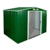 8' X 6' Sapphire Apex Green Metal Shed (2.62m X 1.82m) -Zen Gardenia Sales sapphire86gn sapphire 8x6 green cutout2