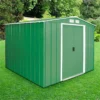 8' X 8' Sapphire Apex Green Metal Shed (2.62m X 2.42m) -Zen Gardenia Sales sapphire88gn sapphire 8x8 green main