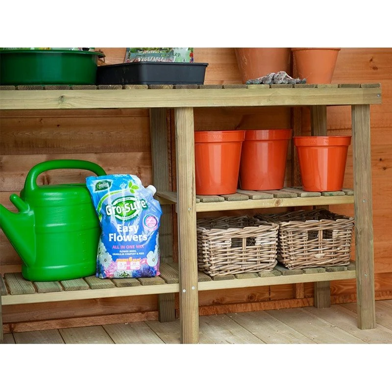 Forest Shed And Garage Wooden Workbench 3'11 X 1'4 (1.2m X 0.4m) 5 Forest Shed And Garage Wooden Workbench 3'11 X 1'4 (1.2m X 0.4m) - Image 3