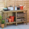 Forest Shed And Garage Wooden Workbench 3'11 X 1'4 (1.2m X 0.4m) -Zen Gardenia Sales sheben shed workbench potting table 2020 model insitu4 min