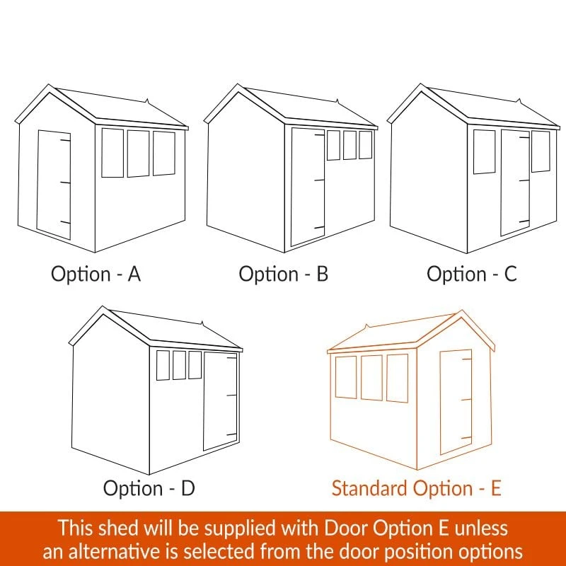 10' X 6' Traditional Heavy Duty Shiplap Apex Wooden Garden Shed (3.05m X 1.83m) 5 10' X 6' Traditional Heavy Duty Shiplap Apex Wooden Garden Shed (3.05m X 1.83m) - Image 3