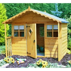 6' X 5'6 Shire Cubby Childrens/ Kids Wooden Garden Playhouse -Zen Gardenia Sales shi65cub 03