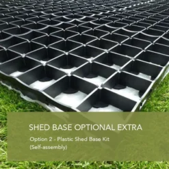 6' X 4' Forest 25yr Guarantee Shiplap Pressure Treated Garden Bar (1.99m X 1.88m) -Zen Gardenia Sales shiplap plastic shed base image