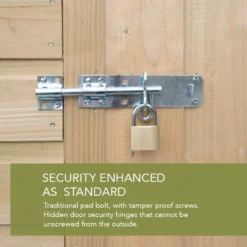 6' X 4' Forest 25yr Guarantee Shiplap Pressure Treated Garden Bar (1.99m X 1.88m) -Zen Gardenia Sales shiplap security usp 1