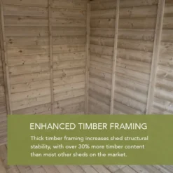 6' X 4' Forest 25yr Guarantee Shiplap Pressure Treated Garden Bar (1.99m X 1.88m) -Zen Gardenia Sales shiplap timber framing usp 1