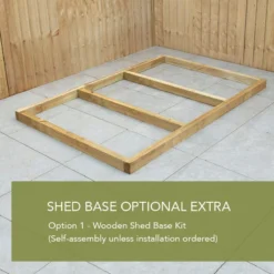 6' X 4' Forest 25yr Guarantee Shiplap Pressure Treated Garden Bar (1.99m X 1.88m) -Zen Gardenia Sales shiplap wooden shed base 6x4 image