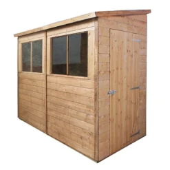 8'3 X 4' Mercia Shiplap Pent Wooden Garden Shed (2.51m X 1.21m) -Zen Gardenia Sales si 001 004 0028bun 8 min