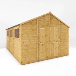 15' X 10' Mercia Shiplap Apex Workshop (4.5m X 3.2m) -Zen Gardenia Sales si 001 004 0098 15x10 workshop render3 min