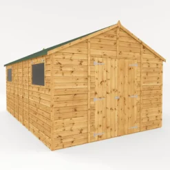 16' X 10' Mercia Shiplap Apex Workshop (4.8m X 3.2m) -Zen Gardenia Sales si 001 004 0099 16x10 workshop render1 min
