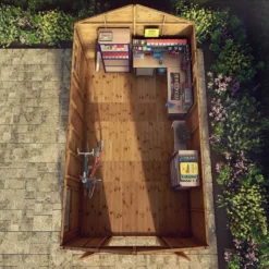 18' X 10' Mercia Shiplap Apex Workshop (5.4m X 3.2m) -Zen Gardenia Sales si 001 004 0100 18x10 workshop feature5 min