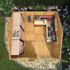 10' X 10' Mercia Shiplap Reverse Apex Workshop (3.2m X 3m) -Zen Gardenia Sales si 001 004 0110 10x10 workshop feature1 min