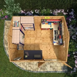 12' X 10' Mercia Shiplap Reverse Apex Workshop (3.6m X 3.2m) -Zen Gardenia Sales si 001 004 0111 12x10 workshop feature1 min 1