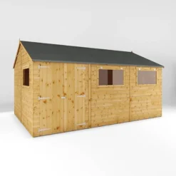 15' X 10' Mercia Shiplap Reverse Apex Workshop (4.5m X 3.2m) -Zen Gardenia Sales si 001 004 0113 15x10 workshop render3 min