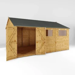 15' X 10' Mercia Shiplap Reverse Apex Workshop (4.5m X 3.2m) -Zen Gardenia Sales si 001 004 0113 15x10 workshop render4 min