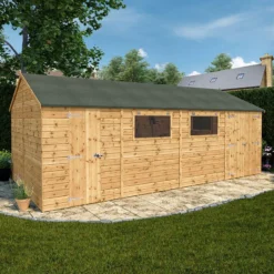 20' X 10' Mercia Shiplap Reverse Apex Workshop (6m X 3.2m)