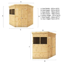 7 X 7 Mercia Shiplap Corner Shed (2m X 2m) 16 7 X 7 Mercia Shiplap Corner Shed (2m X 2m) -Zen Gardenia Sales si 001 004 0127 7x7 shiplap corner shed drawing1 min