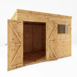 10' X 8' Mercia Shiplap Pent Shed (2.9m X 2.4m) -Zen Gardenia Sales si 001 004 0131 10x8 pent shed render4 min