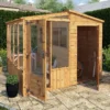8'3 X 8'2 Mercia Wooden Combi Shed Greenhouse (2.53x2.50m) -Zen Gardenia Sales si 001 005 0001 1 min