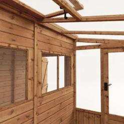 8'3 X 8'2 Mercia Wooden Combi Shed Greenhouse (2.53x2.50m) -Zen Gardenia Sales si 001 005 0001 11 min