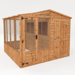 8'3 X 8'2 Mercia Wooden Combi Shed Greenhouse (2.53x2.50m) -Zen Gardenia Sales si 001 005 0001 4 min