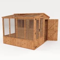 8'3 X 8'2 Mercia Wooden Combi Shed Greenhouse (2.53x2.50m) -Zen Gardenia Sales si 001 005 0001 5 min