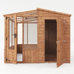 8'3 X 8'2 Mercia Wooden Combi Shed Greenhouse (2.53x2.50m) -Zen Gardenia Sales si 001 005 0001 7 min