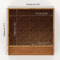 4'10 X 4 Mercia Poppy Kids Wooden Playhouse (1.47m X 1.21m) -Zen Gardenia Sales si 002 001 0022bun 2 min