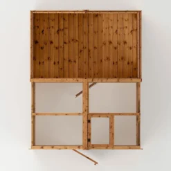 8'x6' (2.4x1.8m) Mercia Shiplap Wooden Apex Greenhouse Combi Shed -Zen Gardenia Sales si 004 001 0024 8x6 mercia shiplap combi greenhouse feature4 min 1