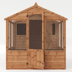 8'x6' (2.4x1.8m) Mercia Shiplap Wooden Apex Greenhouse Combi Shed -Zen Gardenia Sales si 004 001 0024 8x6 mercia shiplap combi greenhouse render3 min 1