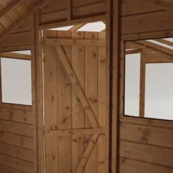 10' X 6' Mercia Shiplap Wooden Apex Greenhouse Combi Shed (3.03m X 1.97m) -Zen Gardenia Sales si 004 001 0025bun 10x6 mercia shiplap combi greenhouse feature2 min