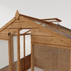 10' X 6' Mercia Shiplap Wooden Apex Greenhouse Combi Shed (3.03m X 1.97m) -Zen Gardenia Sales si 004 001 0025bun 10x6 mercia shiplap combi greenhouse feature3 min