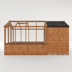 12'x6' (3.6x1.8m) Mercia Shiplap Wooden Apex Greenhouse Combi Shed -Zen Gardenia Sales si 004 001 0026 12x6 mercia shiplap combi greenhouse render5 min