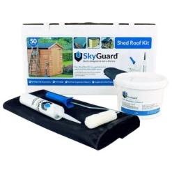 7'x5' SkyGuard EPDM Garden Building/ Shed Roof Kit - Replacement Covering -Zen Gardenia Sales skyguard roof kit main 1 1