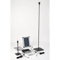 Solartech Premium Garden Building Solar Lighting & Charging Kit 2 - Suitable For Summerhouses Upto 2.5m X 2.5m (8' X 8') -Zen Gardenia Sales smfg02 premium solar lighting kit 2 main