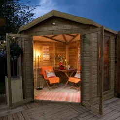 Solartech Premium Garden Building Solar Lighting & Charging Kit 2 - Suitable For Summerhouses Upto 2.5m X 2.5m (8' X 8') -Zen Gardenia Sales smfg02 premium solar lighting kit 2 no4