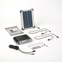 Solartech Premium Garden Building Solar Lighting & Charging Kit 3 - Suitable For Apex Roofed Sheds Up To 4m X 3.5m (14 X 12') -Zen Gardenia Sales smfg03 premium solar lighting kit 3 main