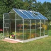 6'x10' Halls Aluminium Frame Polycarbonate Greenhouse (1.92x3.19m) -Zen Gardenia Sales so0208 01