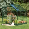 6'4 X 6'5 Green Frame Halls Popular 66 Small Greenhouse (1.93 X 1.95m) -Zen Gardenia Sales so8111 01 1