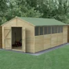 20' X 10' Forest Beckwood 25yr Guarantee Shiplap Pressure Treated Double Door Apex Wooden Shed (5.96m X 3.21m) -Zen Gardenia Sales spa1020dd8wm insitu min 1