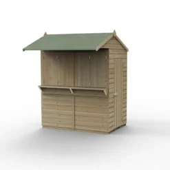 6' X 4' Forest 25yr Guarantee Shiplap Pressure Treated Garden Bar (1.99m X 1.88m) -Zen Gardenia Sales spa46gbar closed 06.01.23 1