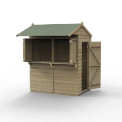 6' X 4' Forest 25yr Guarantee Shiplap Pressure Treated Garden Bar (1.99m X 1.88m) -Zen Gardenia Sales spa46gbar open 06.02.23 1