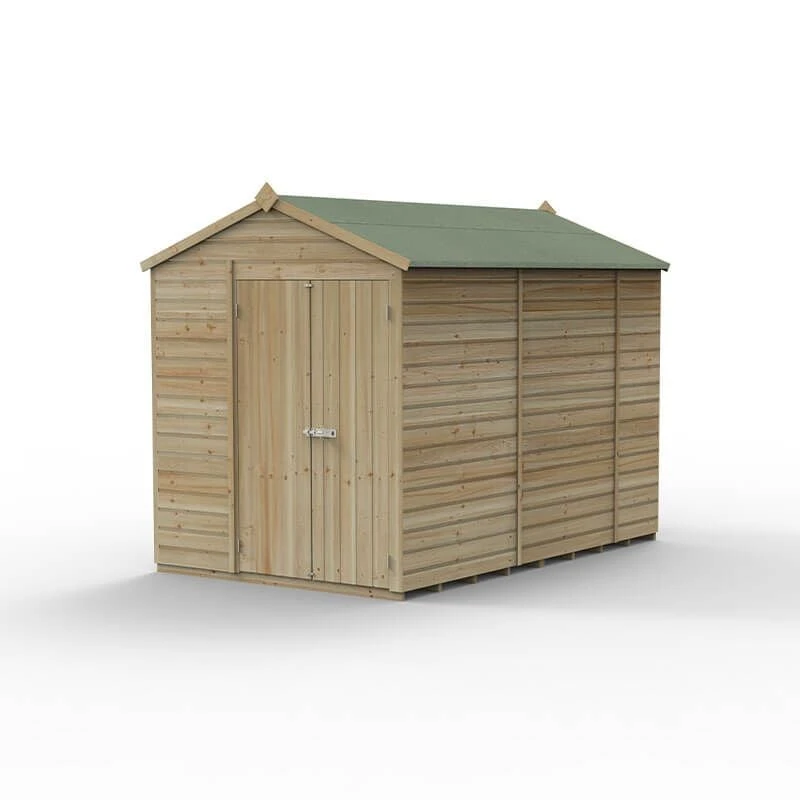 10' X 6' Forest Beckwood 25yr Guarantee Shiplap Pressure Treated Windowless Double Door Apex Wooden Shed (3.01m X 1.99m) 4 10' X 6' Forest Beckwood 25yr Guarantee Shiplap Pressure Treated Windowless Double Door Apex Wooden Shed (3.01m X 1.99m) - Image 2