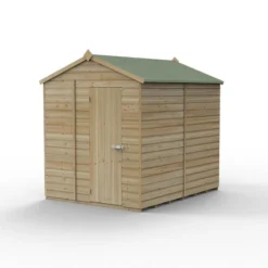 8' X 6' Forest Beckwood 25yr Guarantee Shiplap Pressure Treated Windowless Apex Wooden Shed (2.42m X 1.99m) -Zen Gardenia Sales spa68nwm closed 05.18.23 1