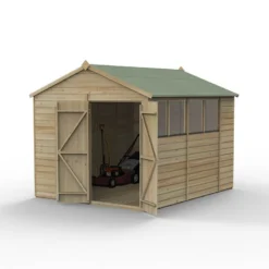 10' X 8' Forest Beckwood 25yr Guarantee Shiplap Pressure Treated Double Door Apex Wooden Shed (3.01m X 2.61m) 39 10' X 8' Forest Beckwood 25yr Guarantee Shiplap Pressure Treated Double Door Apex Wooden Shed (3.01m X 2.61m) -Zen Gardenia Sales spa810dd4wm open 05.17.23