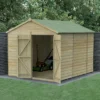 10' X 8' Forest Beckwood 25yr Guarantee Shiplap Pressure Treated Windowless Double Door Apex Wooden Shed (3.01m X 2.61m) 2 10' X 8' Forest Beckwood 25yr Guarantee Shiplap Pressure Treated Windowless Double Door Apex Wooden Shed (3.01m X 2.61m) -Zen Gardenia Sales spa810ddnwm insitu min 1